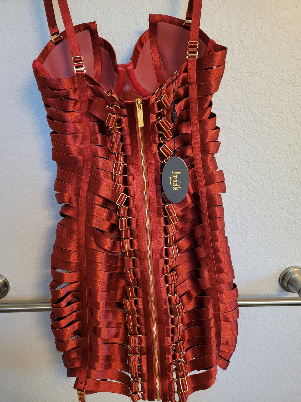 Bordelle Angela Dress - Burnt Red - Picture 2 of 6